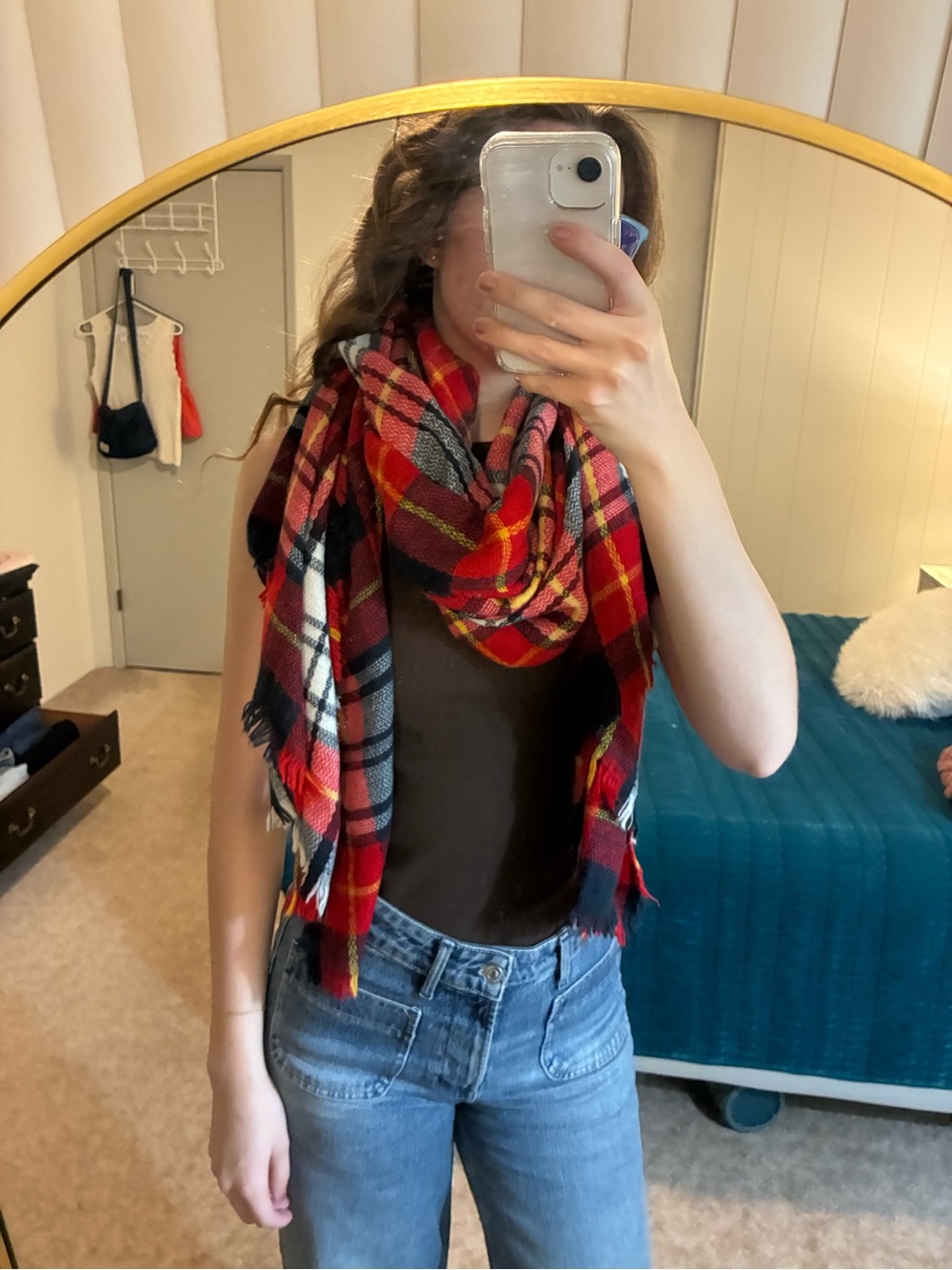 Plaid Blanket Scarf